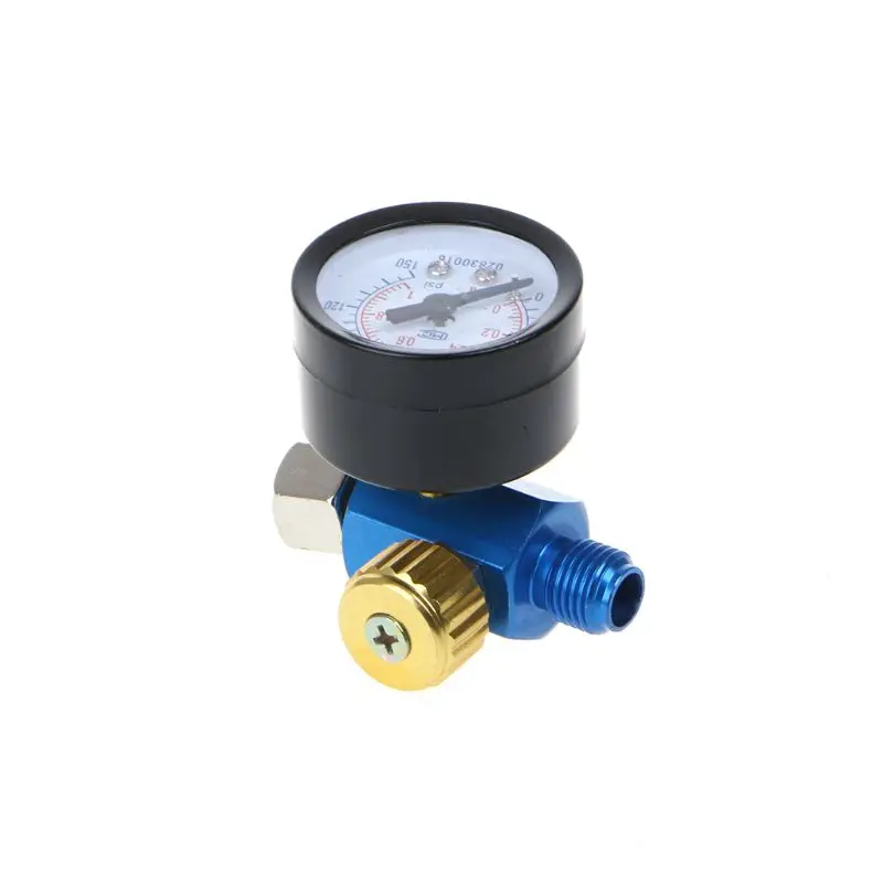

1/4'' BSP HVLP Spray Air Regulator Tool Pressure Gauge Diaphragm Control
