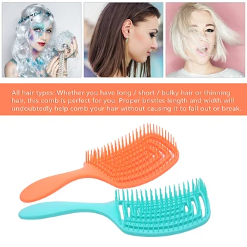

Hair Comb Hair Brushes Square Spa Massage Comb Professional Hair Inserts Comb Anti-static Flexible Hairbrush Scalp Massage Brush