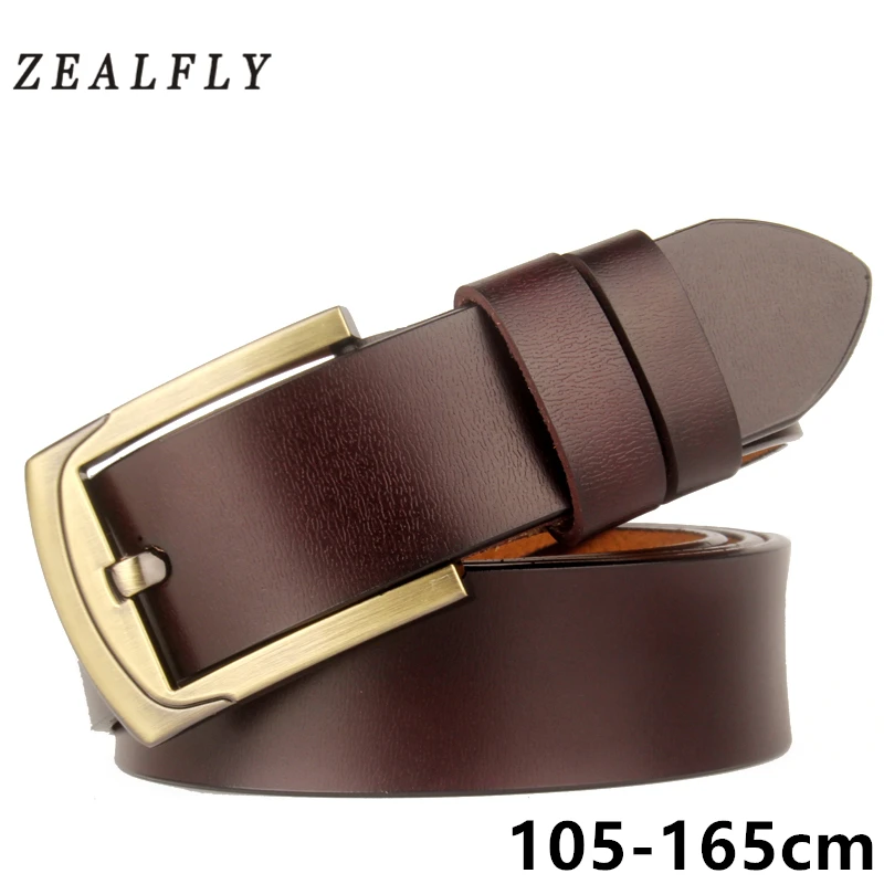 Мужской джинсовый ремень большого размера высокое качество натуральная коровья