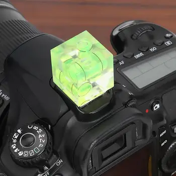 

Universal 3-Axis Hot Shoe Fixed Bubble Spirit Level DSLR Camera 3D Spirit Level High Translucent and Wearable Universal