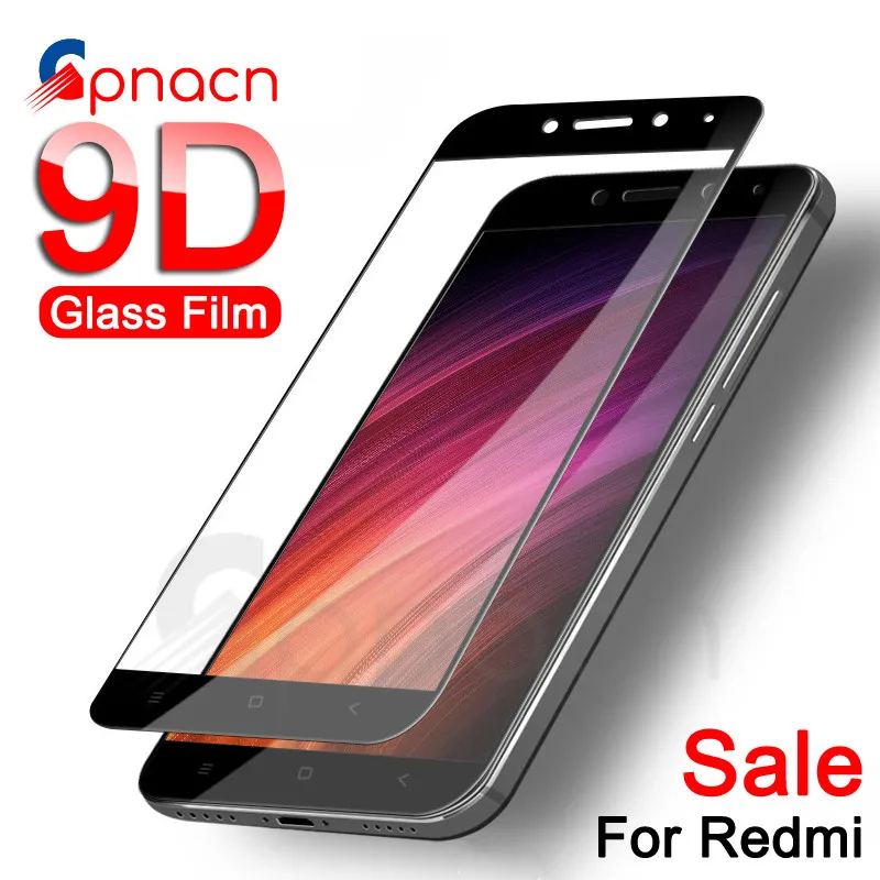 

9D Tempered Glass For Xiaomi Redmi Note 4 4X 5 5A Pro Screen Protector Redmi 5 Plus 5A 4X S2 Full Cover Protective Glass Film