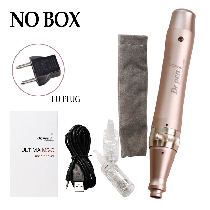 No box EU Электрический Dr. Pen M5-C микроиглы ручка штык порт иглы картриджи ручка проводной кабель Drpen ULTIMA M5-C удалить шрам морщины - Цвет: No box EU