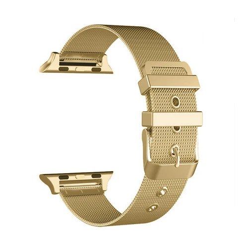 Миланский ремешок для Apple watch band 42 мм 38 мм iwatch 4 band 44 мм 40 мм металлический ремешок из нержавеющей стали браслет Apple watch 4 3 2 - Цвет ремешка: gold