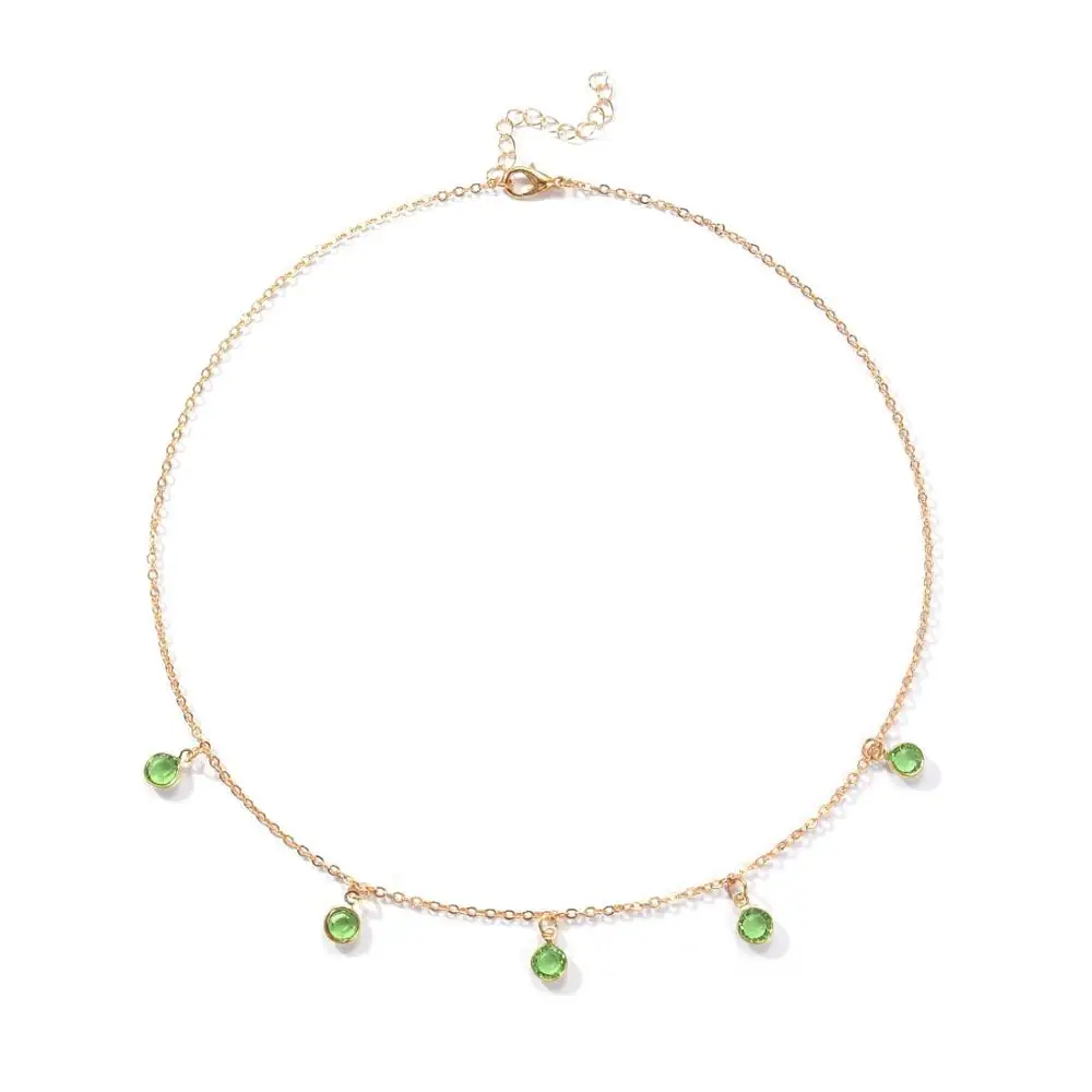 Модная акриловая цепочка с кулоном для женщин колье-чокер Femme Jewelry XL1081