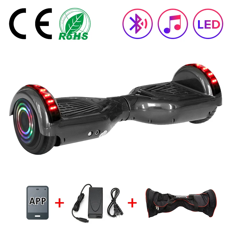 

6.5 Inch For Child Electric Self-Balancing Scooter Smart APP Control Cheap UL2722 Hoverboard Skateboard Steering-wheel Scooter