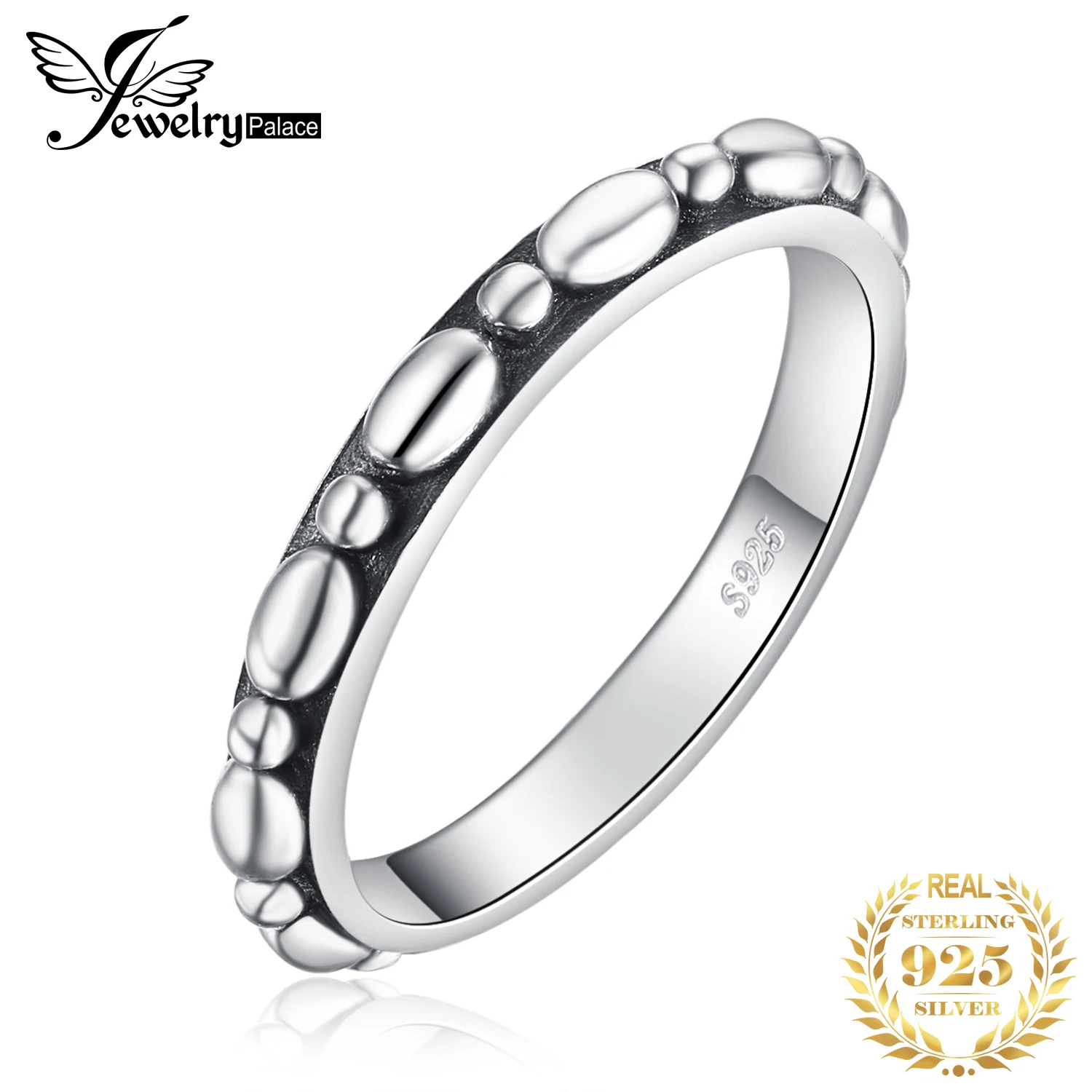 Женское Винтажное кольцо с бусинами JewelryPalace, кольцо из стерлингового серебра 925 пробы, новинка 2018, лучшее ювелирное изделие, подарок для девочек|Кольца| | АлиЭкспресс