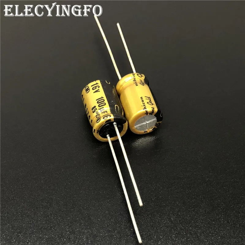 10 шт./100 шт. 100 мкФ 16V NICHICON серия FG (золото) 8x11 5 мм 16V100uF высокое Класс Hi-Fi аудио