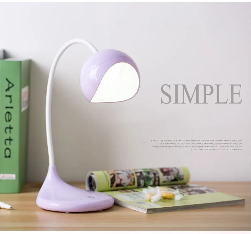 Creative Desk Simple Led Desk Lamp USB Charging Student Bedside Table Light Eyes Protection Energy Saving Flexible Office Lamp (6)