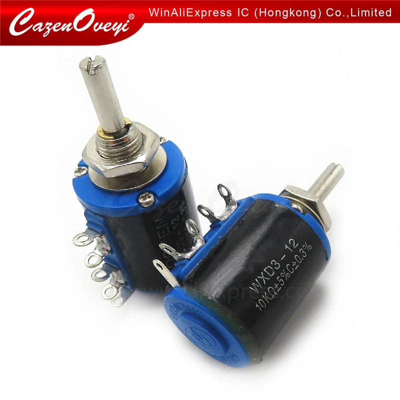 1PCS WXD3-12-1W 100 220 470 1K 2K2 3K3 4K7 10K 22K 33K 47K Ohm 100R 220R 470R 2.2K 3.3K 4.7K WXD3-12 1W Wirewound Potentiometer