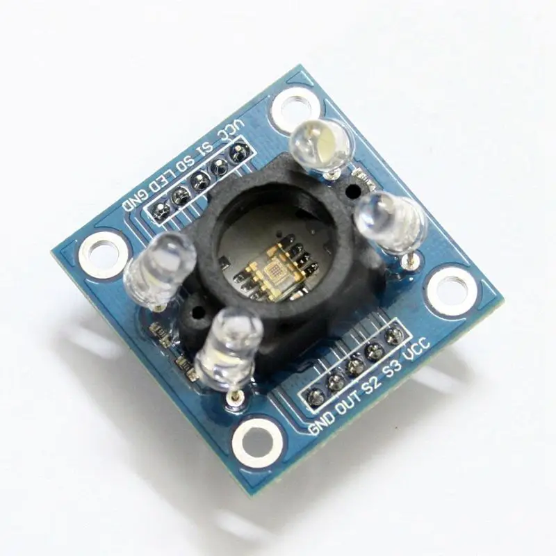 TCS3200 Цвет распознавания Сенсор модуль детектора 3V 5V для MCU Arduino|Модули умного дома|