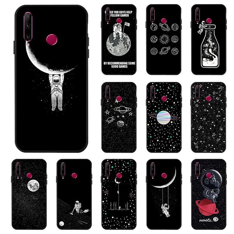 

Ojeleye Fashion Black Silicon Case For Huawei Honor 10i Cases Anti-knock Phone Cover For Huawei Honor 20 Lite Covers