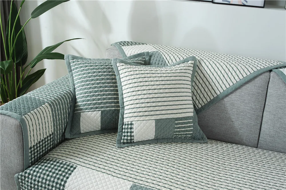 Forros para muebles de sala, современные полосатые чехлы для диванов, нескользящий чехол, полотенце для мебели, Чехол для сидения, Декор, funda de диванов DW228