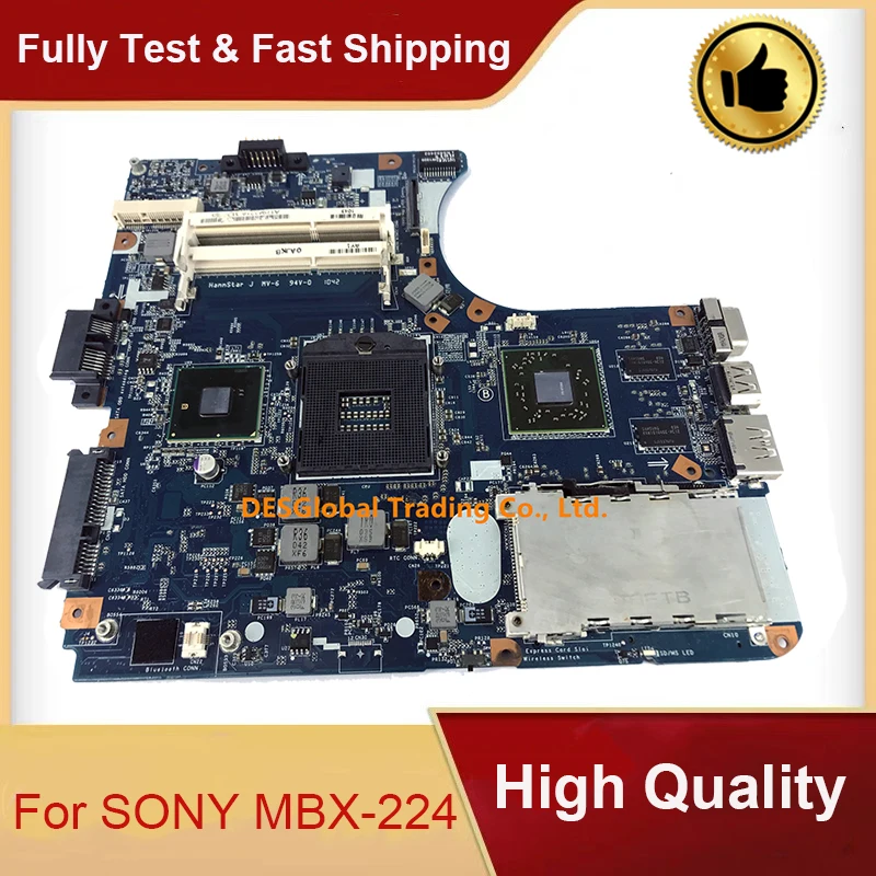 

For SONY MBX-224 M961 1P-0106501-8011 A1794327A Laptop Motherboard Mainboard 100% Test Fast Shipping