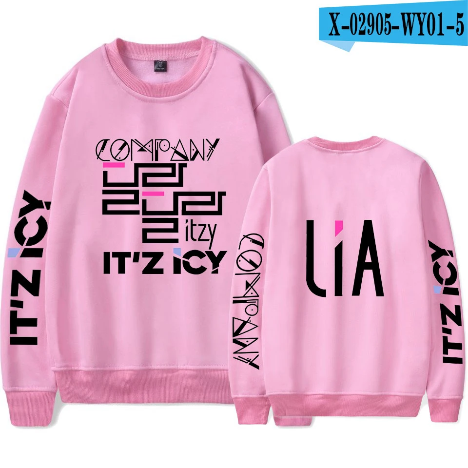 ITZY толстовка женская Горячая комбинация эксклюзивная толстовка с капюшоном модная Популярная Корейская осенняя и зимняя одежда XXS-4XL - Цвет: 27
