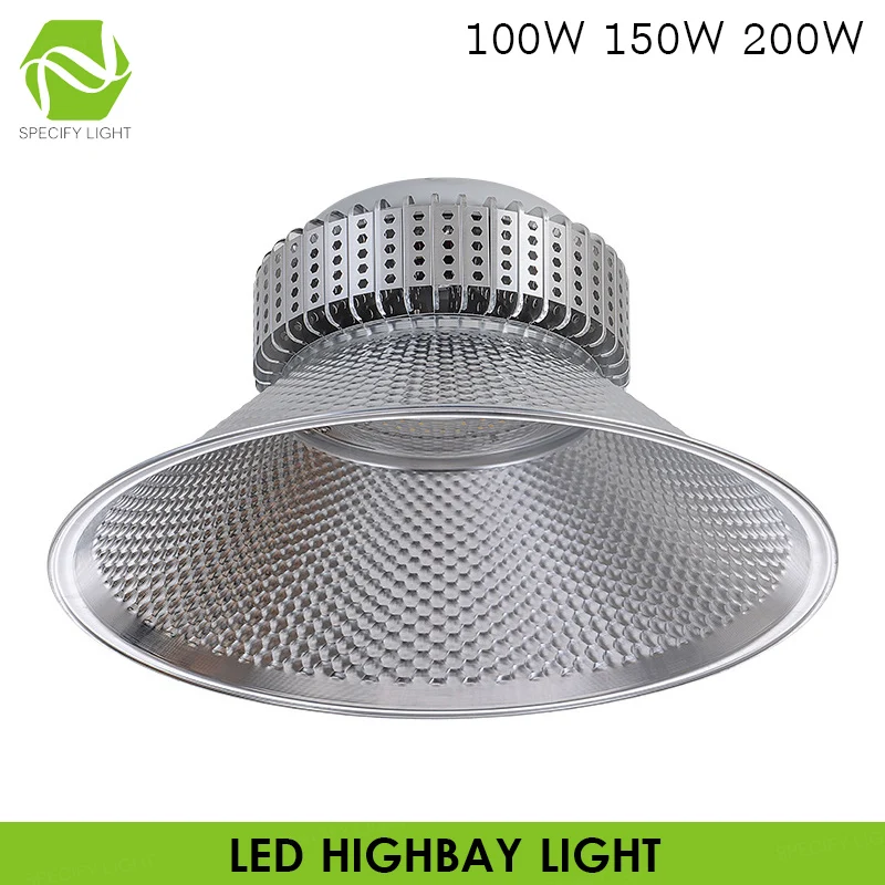 100W 150W 200W High Bay LED Light 220V 10000lm Commercial Lighting Industrial Warehouse Parking LED Highbay Lamp High Brightness (1)
