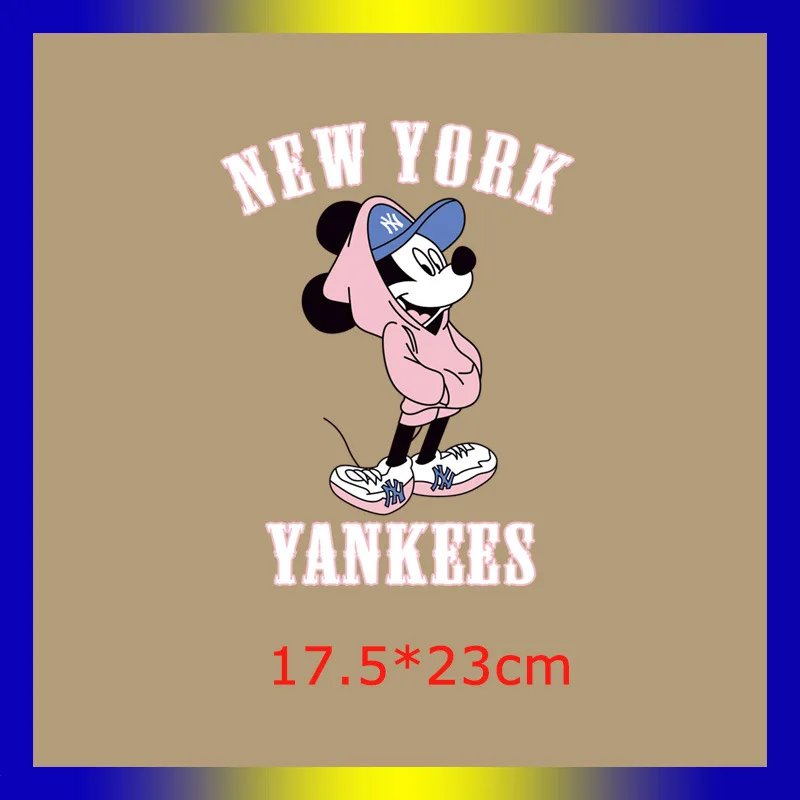 Mickey Mouse Patches For Clothing Heat Transfer Stickers For T-shirt Iron  On Patches For Clothes For Boys And Girls Kawii Cute - Patches - AliExpress