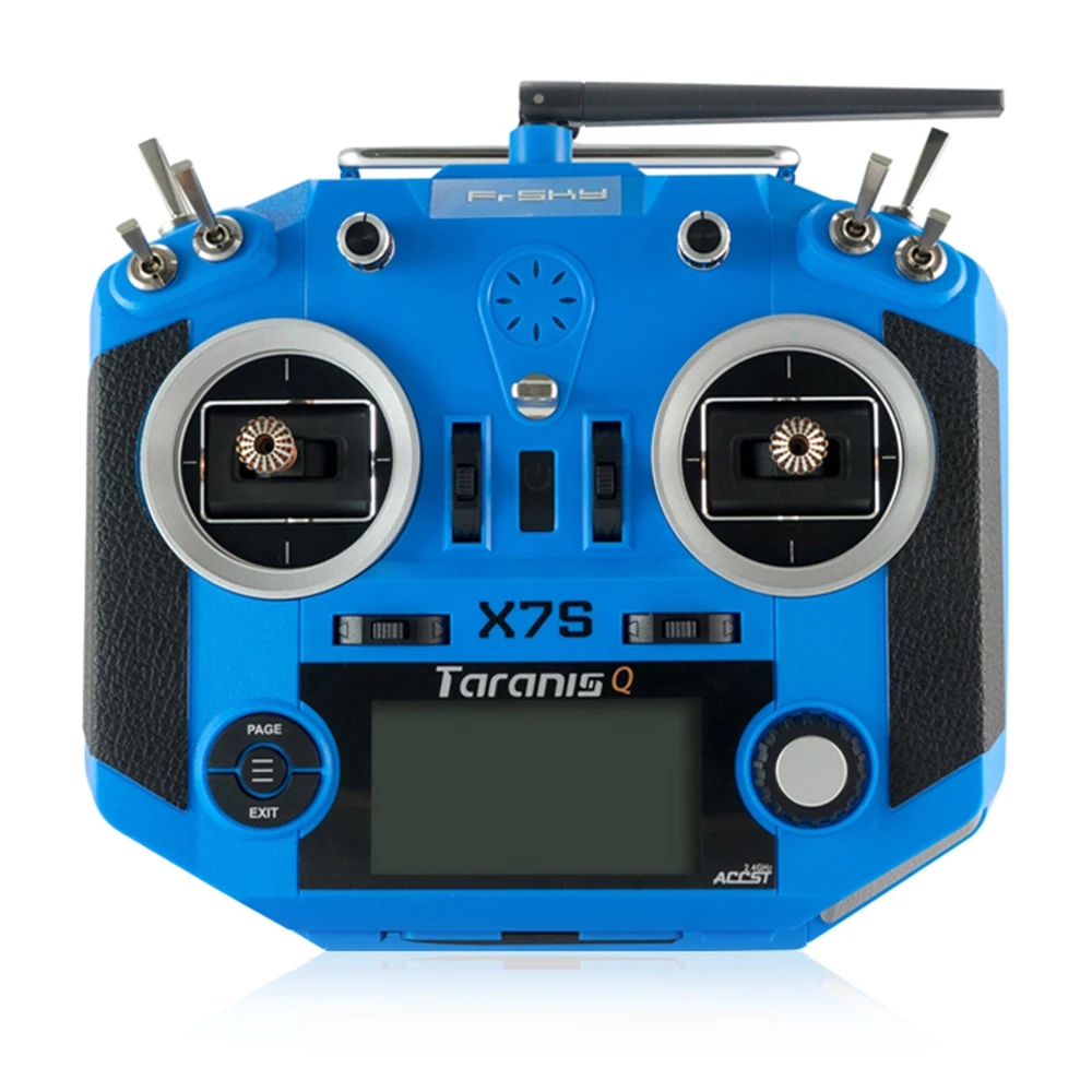 

Frsky 2.4G 16CH ACCST Taranis Q X7S Carbon Fiber Water Transfer Transmitter Remote Mode 2 for RC Racing Drone