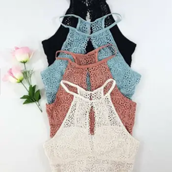 

Hirigin Women's Sleeveless Tanks Fashion 2020 New Women Summer Vest Blouse Casual Tank Pure Color Ladies Hollow Out Tops