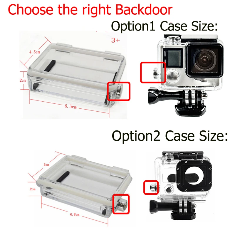 Для Gopro аксессуары ЖК-дисплей экран Bacpac батарея водонепроницаемый корпус чехол задняя крышка для GoPro Hero 4 3+ 3 корпус
