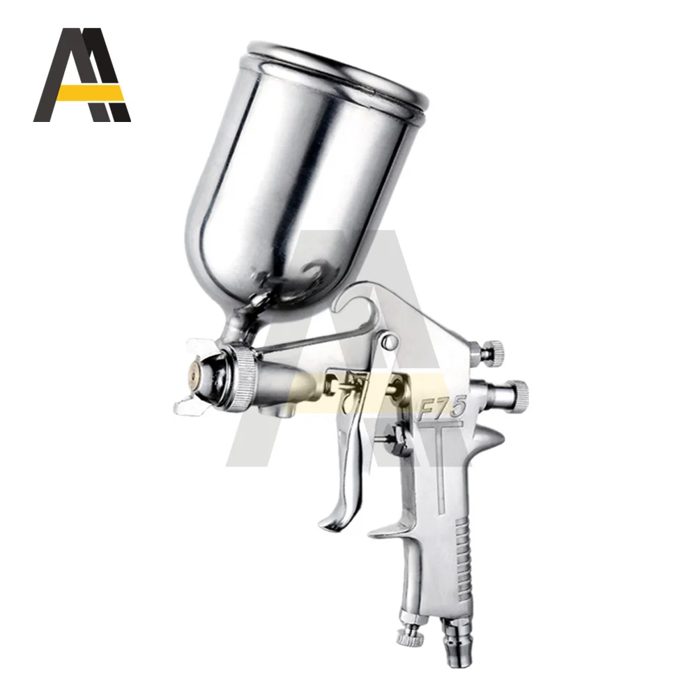 

F75 Paint Pneumatic Airbrush 1.5mm Nozzle Automotive Painting Tool 44-73PSI Multifunction Spray Gun with 400ML Aluminum Cup