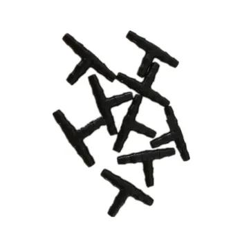 

Barb Tee Connectors Plastic Hree Way Connector Diameter 4MM Watering Joint Fittings Sprinkler Irrigation Accessories