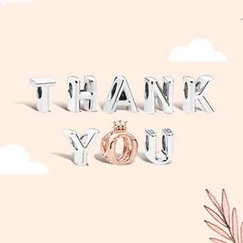 

100% 925 new sterling silver thank you for thanksgiving appropriate surprise holiday gift free shipping jewelry