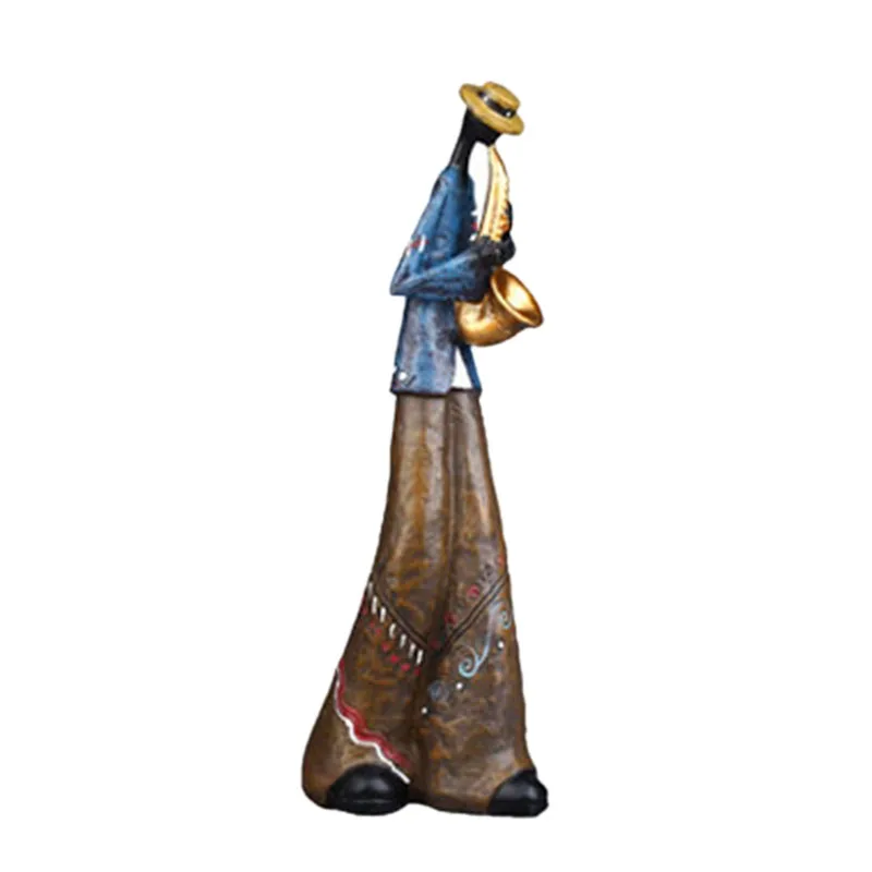 

Wine Cabinet Decoration Rock Band Art Musical Instrument Character Model Resin Craftwork Statue Figurine Home Decoration