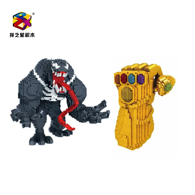 

Spell Star Exquisite Tiny Diamonds Educational Fight Inserted Model Toy Building Blocks 8831-7-8831-8 Cartoon Gloves