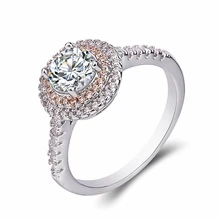 Loredana обручальные кольца 925 S, очаровательные кольца королевы, принцессы, кольца с круглым розовым камнем, Свадебные обручальные ювелирные изделия для женщин