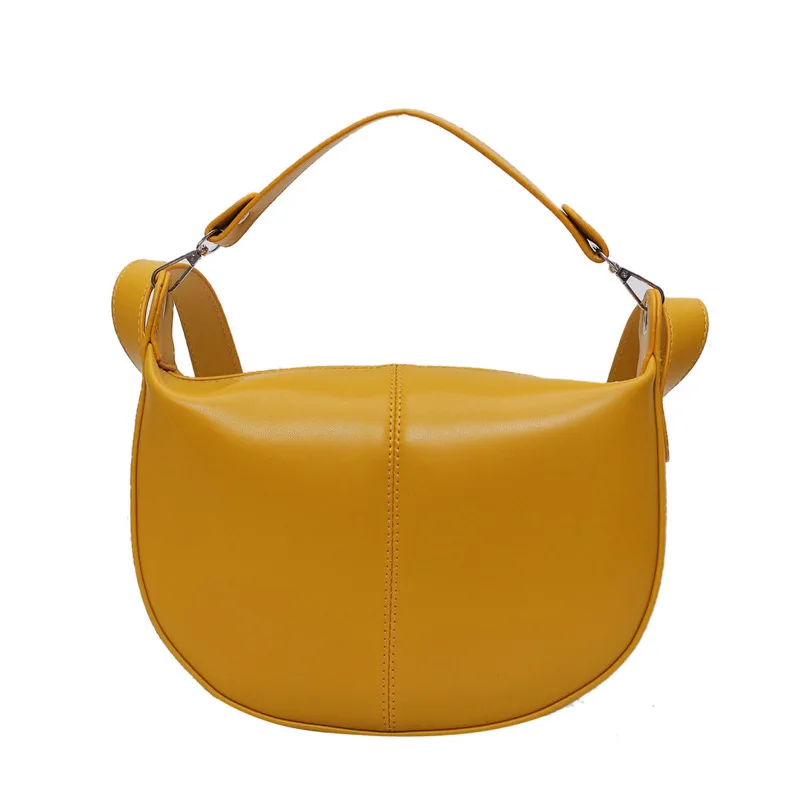 yellow Mododiino желтая сумка женская Лоскутная седельная сумка Корейская сумка через плечо Высококачественная сумка через плечо из искусственной кожи женская сумка DNV1273 - Цвет: yellow