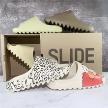 Men's Summer New Slides Breathable Cool Beach Sandals Flip Flops Fish Mouth Men & Women Graffiti Slippers Lightweight