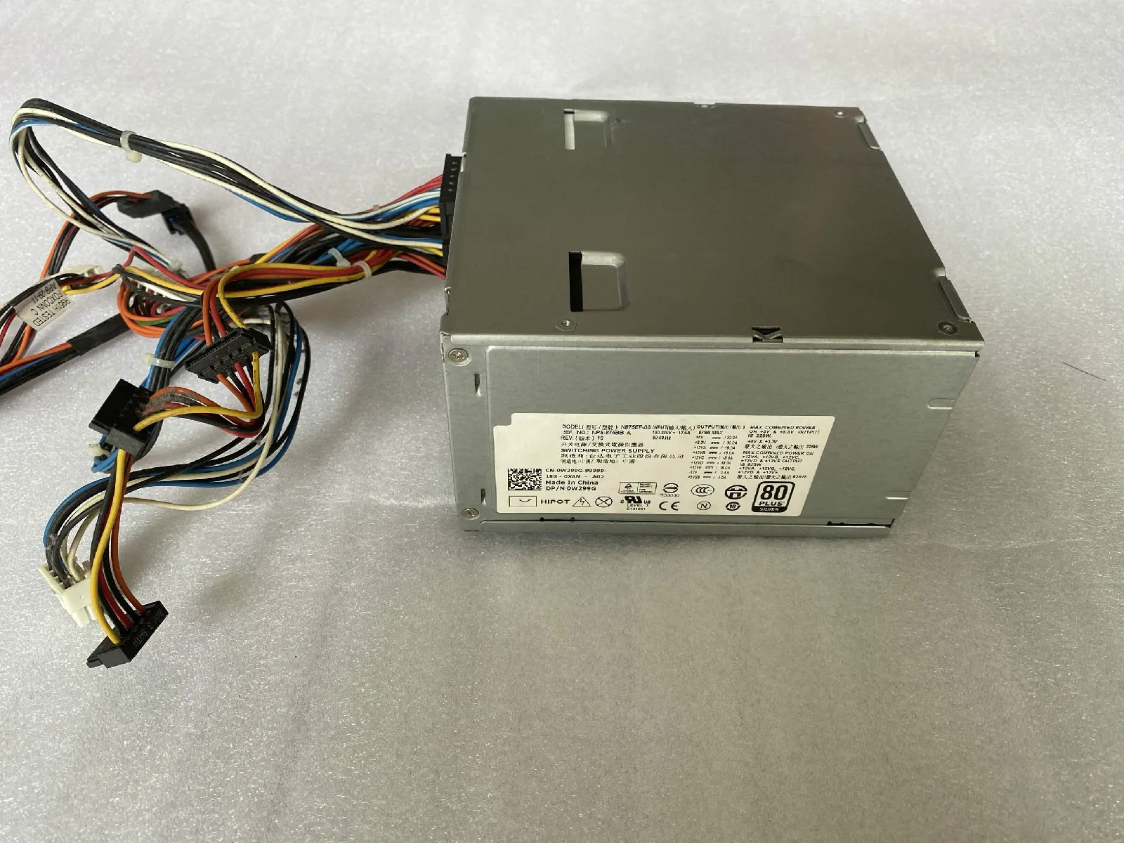 For Dell T3500 Power Supply D525af00 H525af00 U597g X008g M821j Pc