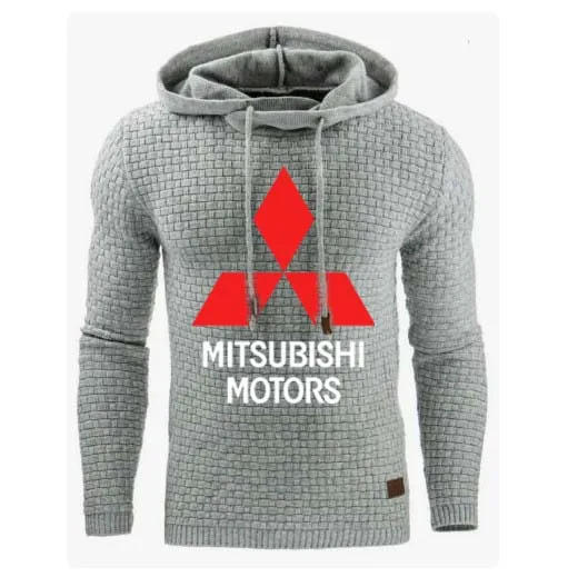 Мужские толстовки с принтом логотипа Mitsubishi, весенне-осенние мужские толстовки, спортивная одежда в стиле хип-хоп, harajuku, Повседневная Толстовка с капюшоном, спортивный костюм