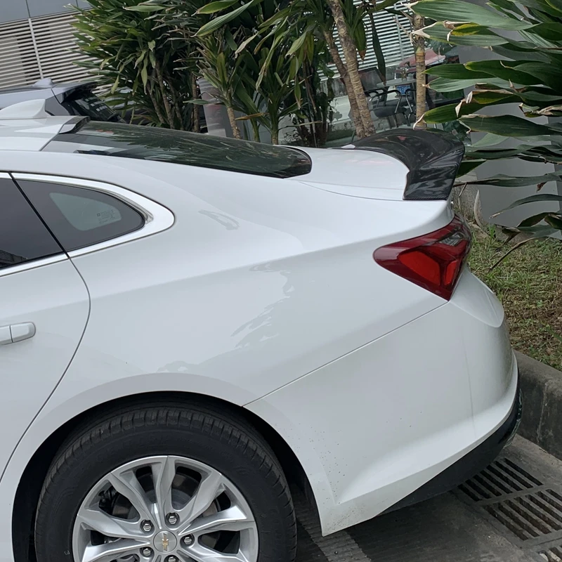 Для Chevrolet Malibu XL спойлер 2016 2019 год глянцевое углеродное волокно/FRP заднее крыло R