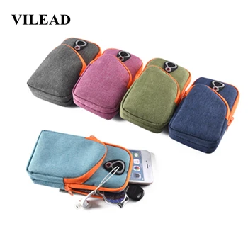 

Vilead Brief Solid Waterproof Running Bag Unisex Outdoor Fitness Sports Breathable Arm Bag Women Men Cellphone Cards Holding Bag