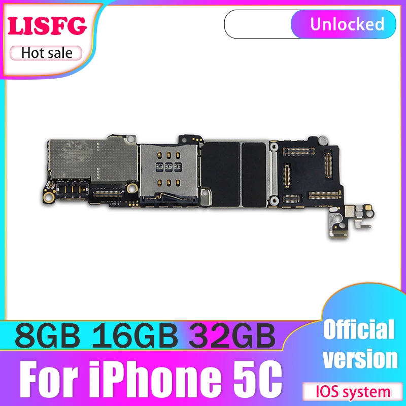 100% разблокирована для iphone 5C материнская плата с системой IOS высокое качество