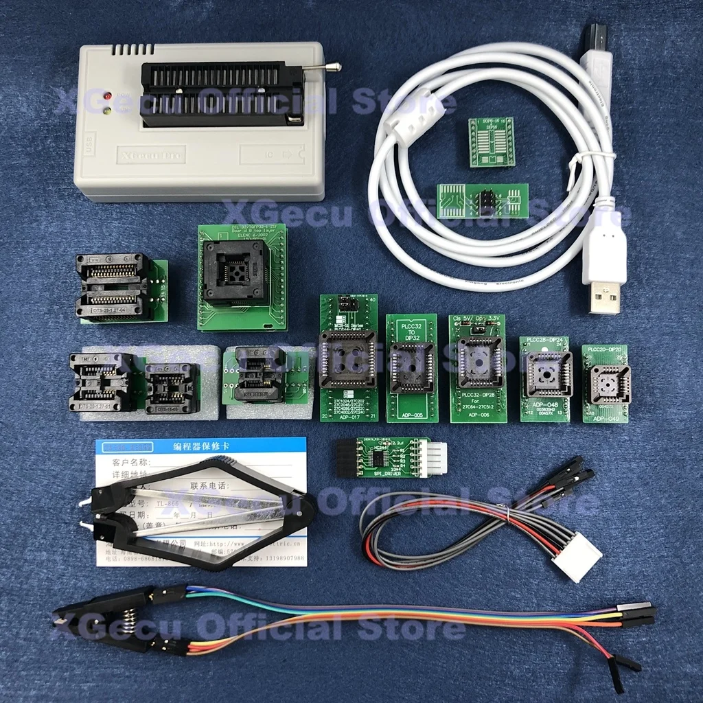 Черная розетка V10.27 XGecu TL866II Plus USB программатор с поддержкой 15000 + IC SPI Flash NAND EEPROM MCU