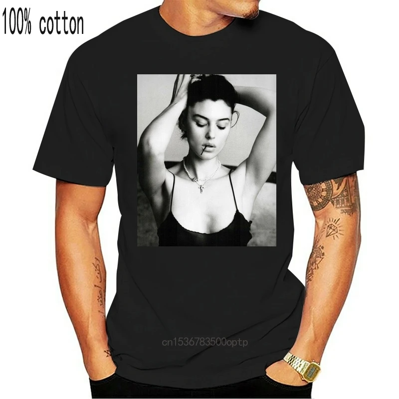 Футболка MAGLIA Lisa BELLUCCI ATTRICE модель MODA ITALIA MITO 2 S-3XL топы из 100% хлопка с коротким