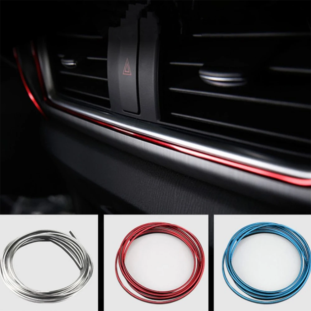 

5M Trim Dashboard Door Edge Universal Car Styling Interior Decoration Strips Car Interior Accessories