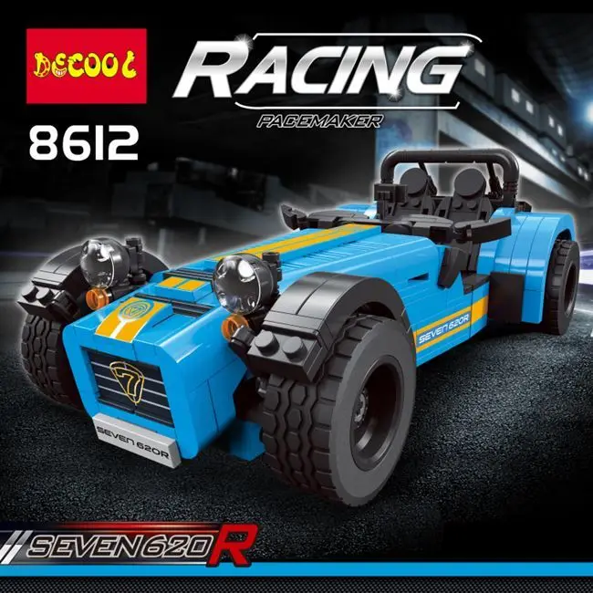 

New 771pcs Famous Racers Seven 620R Sports Car Model Building Blocks Compatible legoingly 21307 Toy For Kids