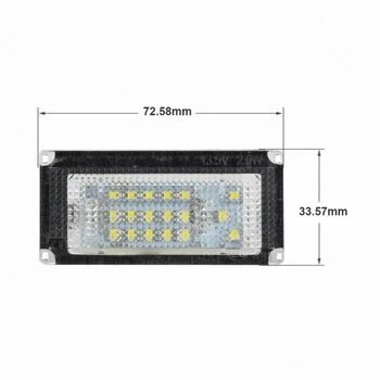 

2pcs Car LED light License plate 6000K For BMW MINI COPPER R50 R52 R53