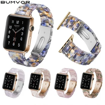 

New Style Color Light Resin Bracelet for Apple Watch Band Series 5 4 3 2 1 Men/Women Strap for Apple iWatch 40/44/38/42mm