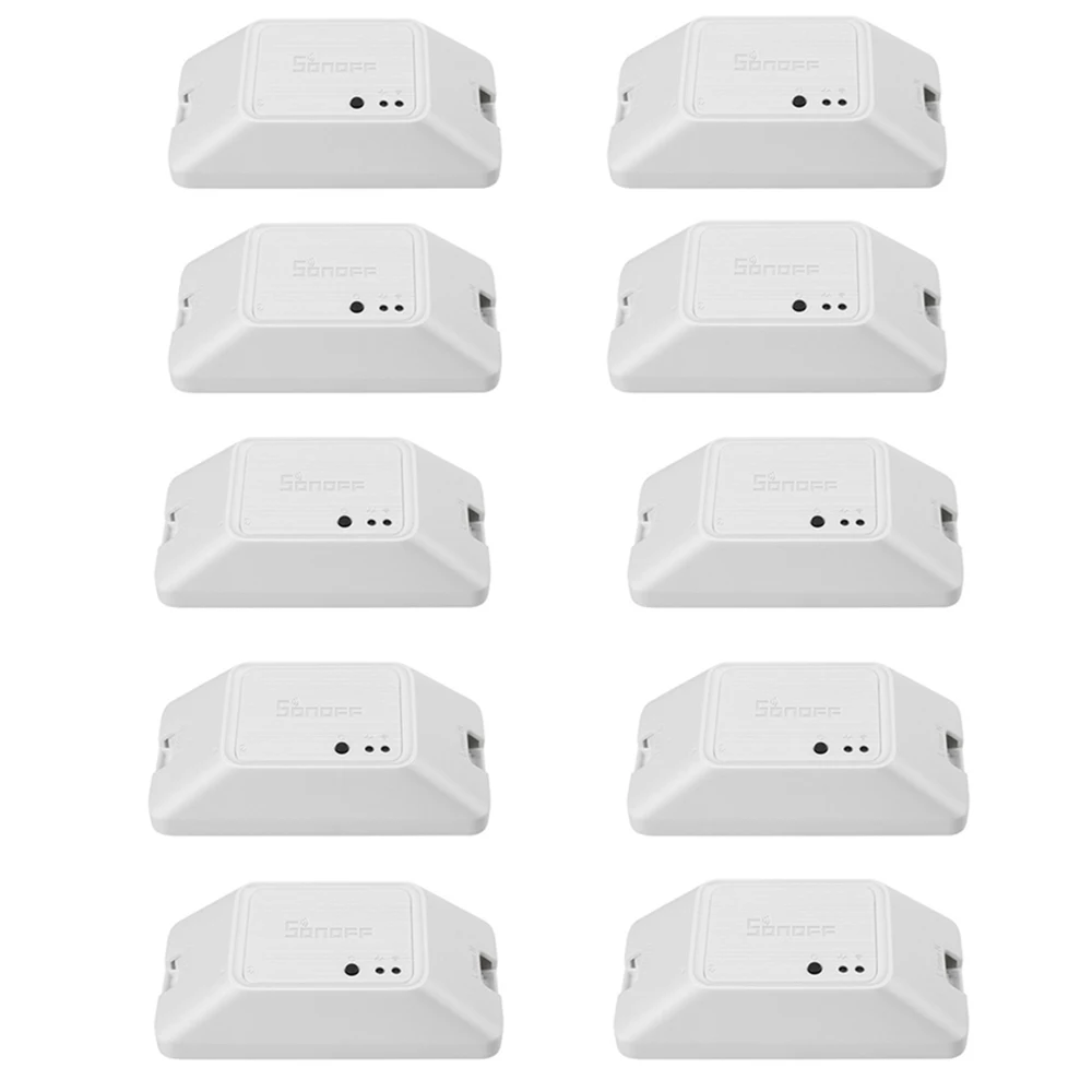 

10pcs SONOFF-BASIC R3 Intelligent ON/OFF Smart Wifi Switch Support APP/LAN/Voice Control DIY Mode Light Timer Home Use Switches