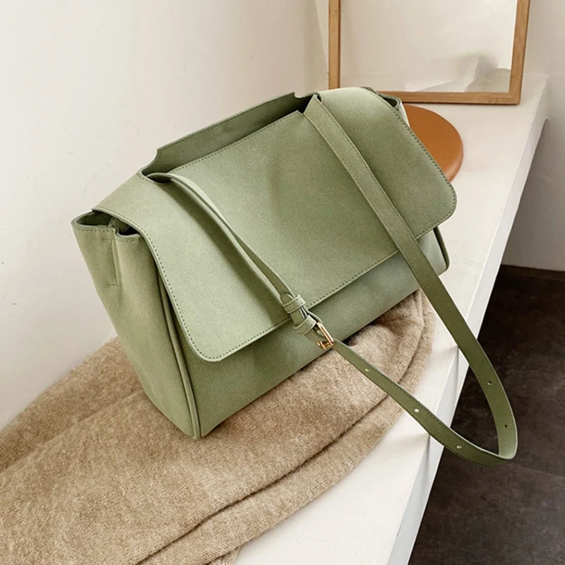 

Vintage Fashion Tote Bag Matte Leather Ladies Handbag Large Capacity Shoulder Messenger Bag