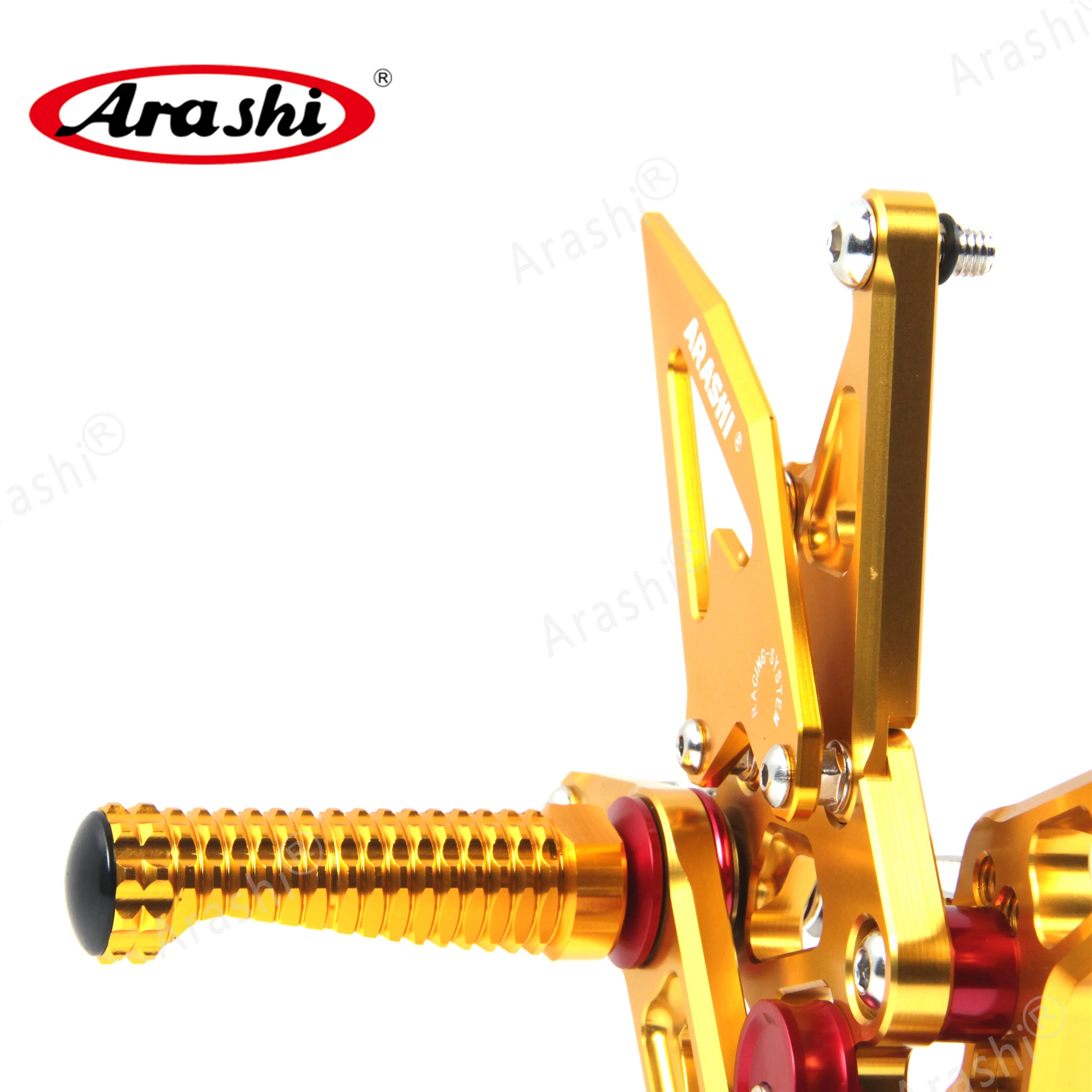 Араши ниндзя ZX6R CNC регулируемая подножка для ног KAWASAKI ZX 6R NINJA 2007 2008 Rearset подставка 07