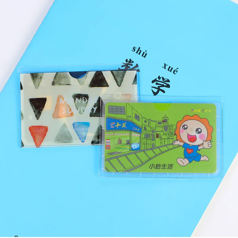 Uhoo Новая прозрачная карточка ПВХ автобусная карточка банк карта защита сертификаты Канцтовары для школьные и офисные принадлежности