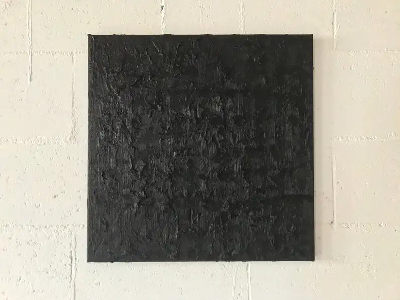 

Оригинальная абстрактная живопись, Настенный декор с черным маслом, дизайн интерьера, масляная текстура на холсте, минималистичный рисунок, черное искусство, абстрактное искусство