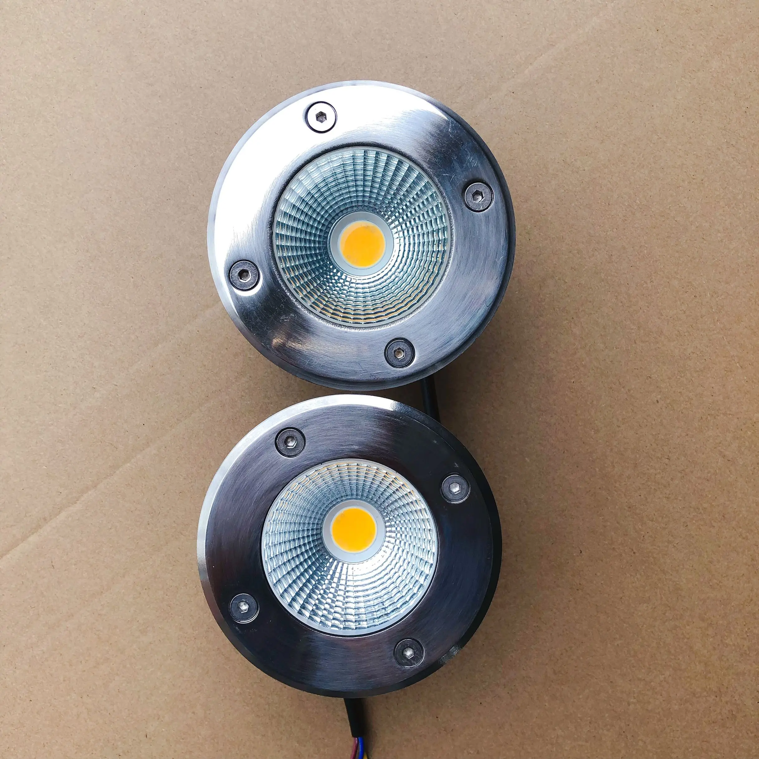Dimmable LED Underground Light 15W COB AC85-265V/DC12V LED Buried Lamps For Garden Path Corridor Floor Outdoor Lighting IP65