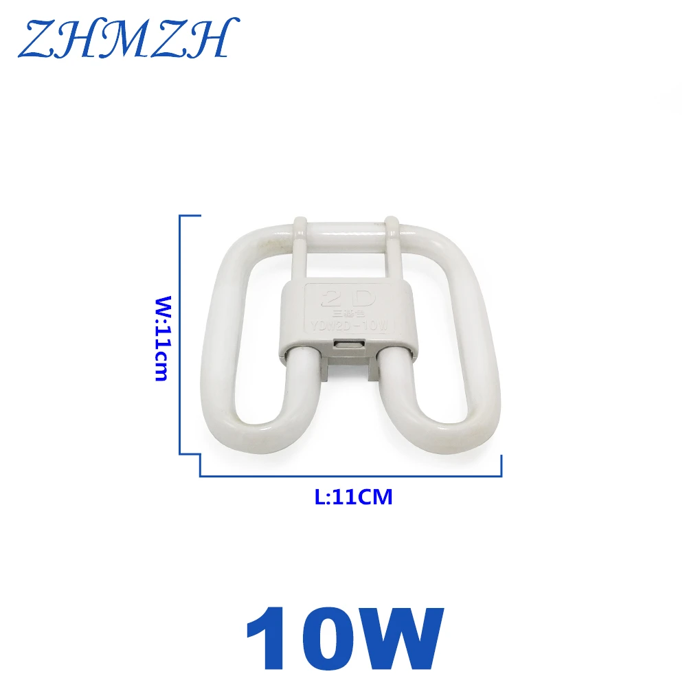 ZHMZH 4 바늘 버터플라이 튜브 삼색 에너지 절약 램프 형광등 전구 2D 4핀 버터플라이 램프 10W 21W 38W