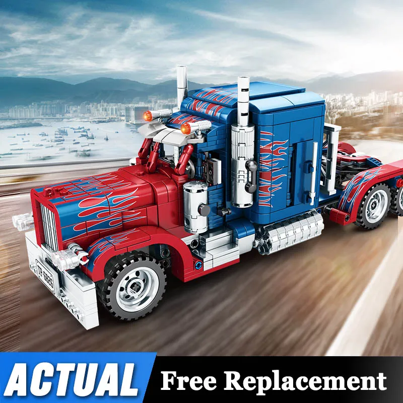 849 шт. Peterbilt 389 тяжелый контейнеровоз техническая модель конструкторных блоков